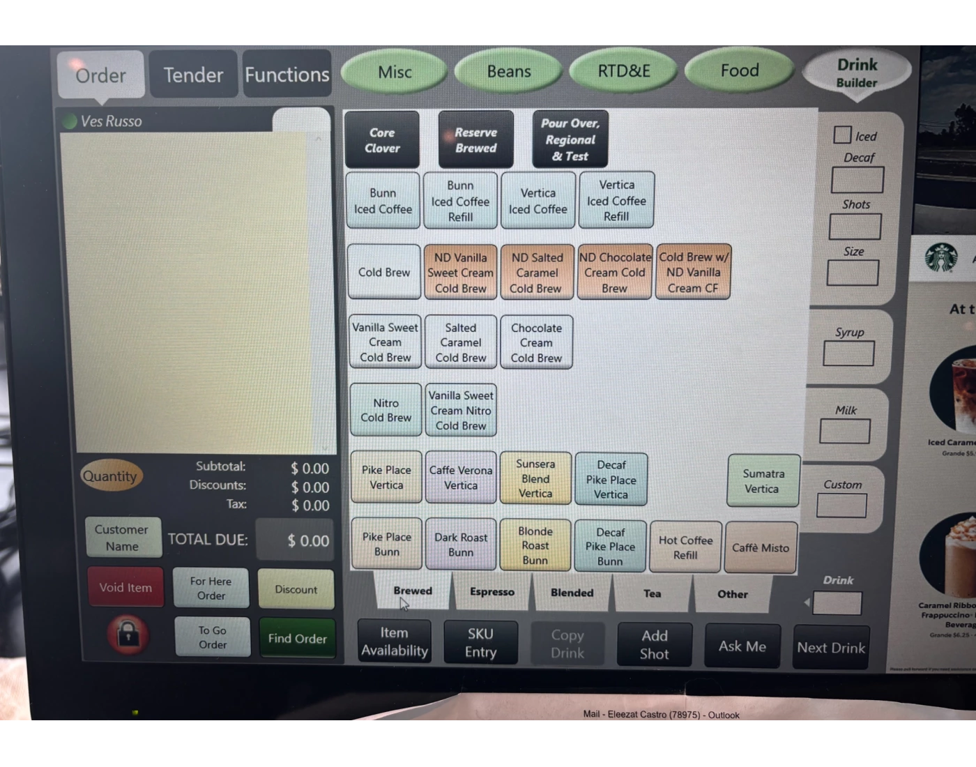 Starbucks POS register system 2025 - Brewed Tab Quiz