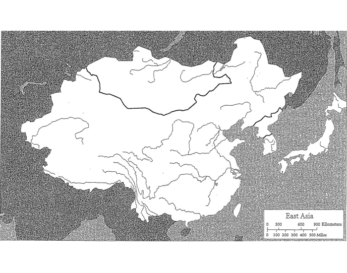 Physical Geography of middle Asia — Printable Worksheet