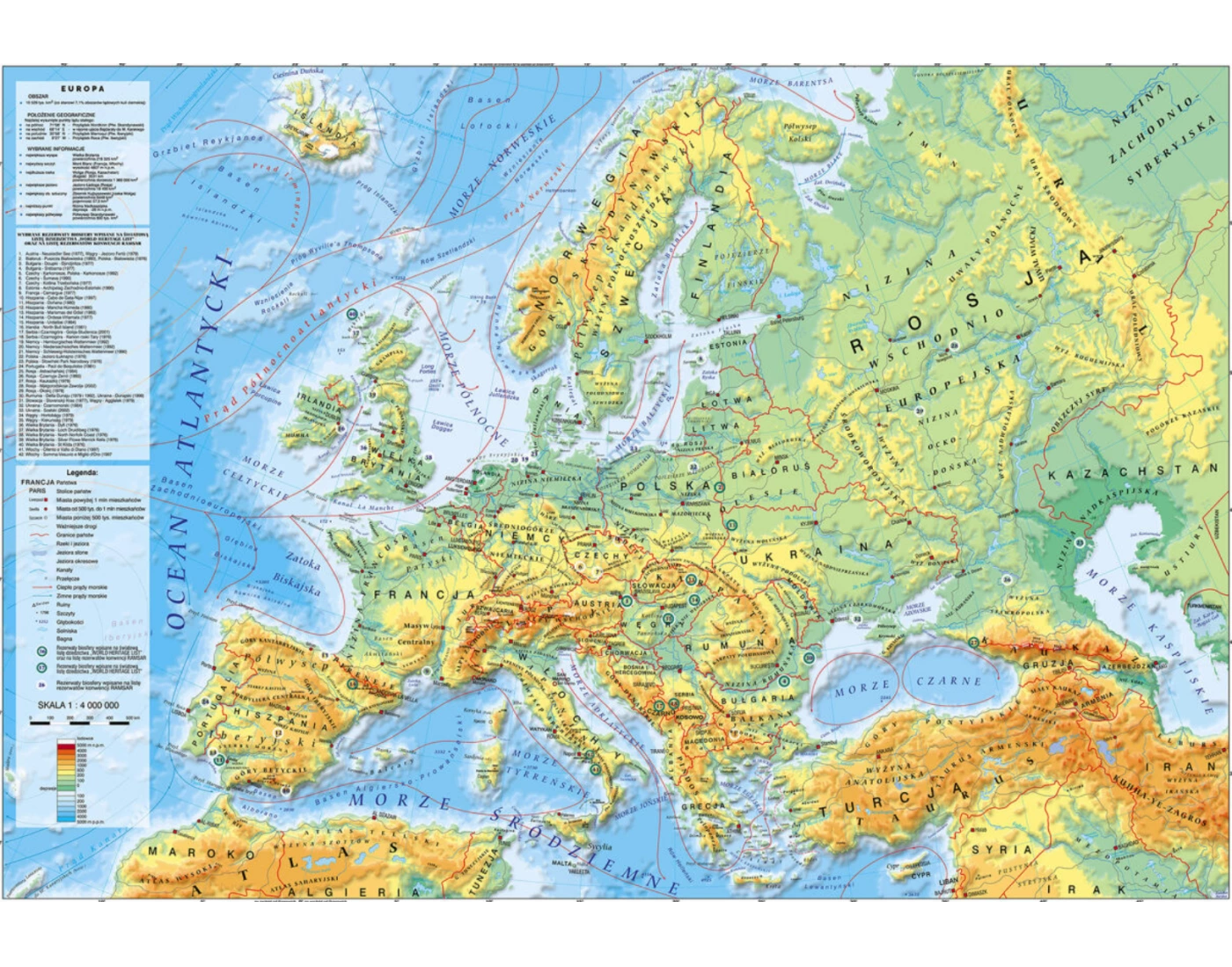 Free Printable Verse Map.pdf Europa - mapa fizyczna cz.1 — Printable Worksheet